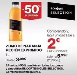 Supercor Zumo de naranja recien exprimido oferta