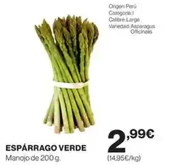 Supercor Origen - espárrago verde oferta
