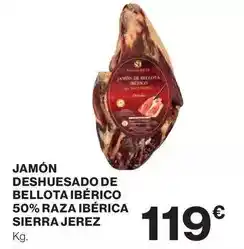 Supercor Jamón deshuesado de bellota ibérico 50% raza ibérica sierra jerez oferta