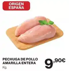 Supercor Origen - pechuga de pollo amarilla entera oferta