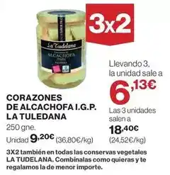 Supercor La tudelana - corazones de alcachofa i.g.p oferta