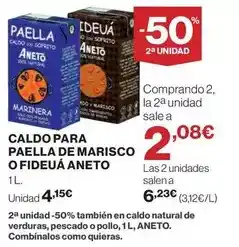 Supercor Aneto - caldo para paella de marisco o fideua oferta