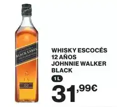 Supercor Johnnie walker - whisky escoces 12 anos black oferta