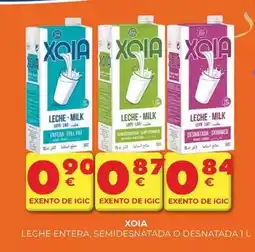 CashDiplo Xoia - leche entera, semidesnatada o desnatada oferta