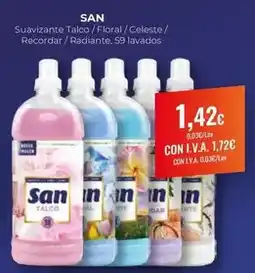 CashDiplo San - suavizante talco / floral / celeste / recordar / radiante oferta