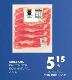 CashDiplo Aire sano - paleta dop 100% natural oferta
