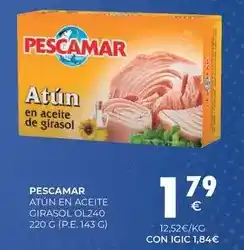 CashDiplo Pescamar - atún en aceite de girasol oferta