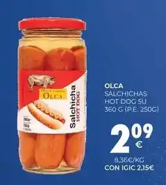 CashDiplo Olca - salchichas hot dog su oferta