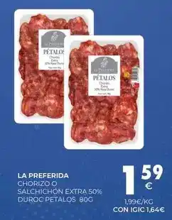 CashDiplo Duroc - chorizo o salchichon extra 50% duroc oferta