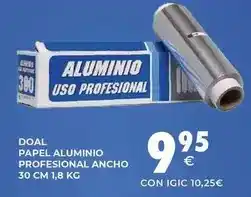 CashDiplo Papel aluminio profesional ancho oferta