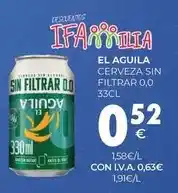 CashDiplo El aguila - cerveza sin filtrar 0,0 oferta