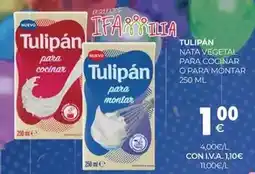 CashDiplo Tulipán - nata vegetal para cocinar o para montar oferta