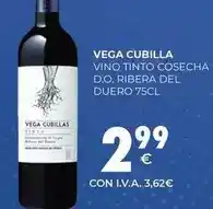 CashDiplo Vega cubillas - vino tinto cosecha d.o. ribera del duero oferta