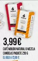 Claudio Candelas - cafe molido natural o mezcla oferta