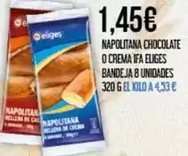 Claudio Eliges - napolitana chocolate o crema ifa bandeja oferta