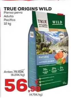 Kiwoko True origins - wild pienso perro adulto pacifico oferta