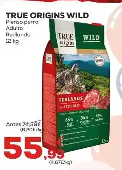 Kiwoko True origins - wild pienso perro adulto oferta