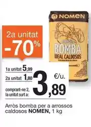 BonpreuEsclat Nomen - arros bomba per a arrossos caldosos oferta
