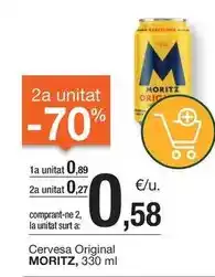 BonpreuEsclat Moritz - cervesa original oferta