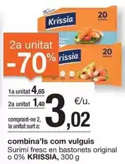 BonpreuEsclat Krissia - surimi fresc en bastonets original o 0% oferta
