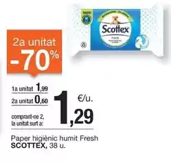 BonpreuEsclat Scottex - paper higienic humit fresh oferta