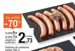 BonpreuEsclat Salsitxa de pollastre oferta