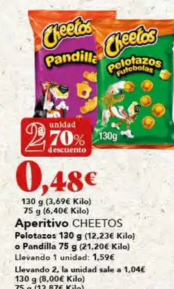 Gadis CHEETOS Aperitivo Polotazos o Pandilla oferta