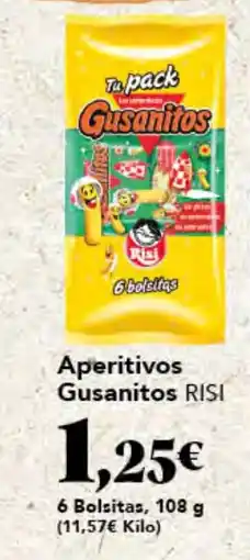 Gadis RISI Aperitivos Gusanitos oferta