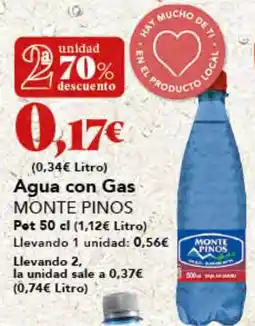 Gadis MONTE PINOS Agua con Gas oferta