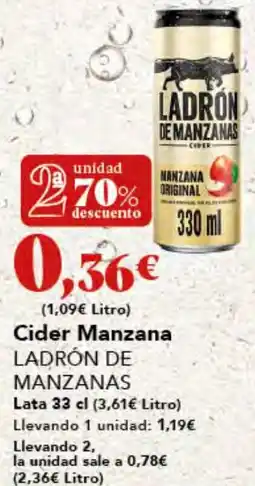Gadis LADRÓN DE MANZANAS Cider Manzana oferta