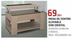 Tú Brico-Marian Cristal - mesa de centro elevable con oferta
