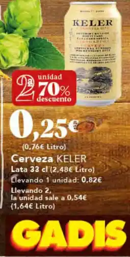Gadis KELER Cerveza oferta
