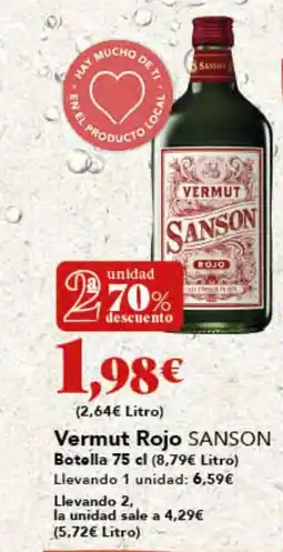 Gadis SANSON Vermut Rojo oferta