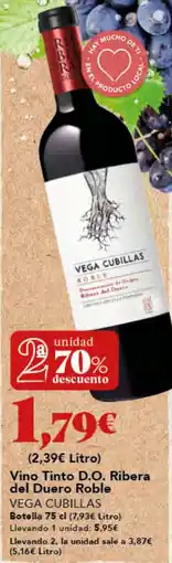 Gadis VEGA CUBILLAS Vino Tinto D.O. Ribera del Duero Roble oferta