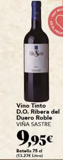Gadis VIÑA SASTRE Vino Tinto D.O. Ribera del Duero Roble oferta
