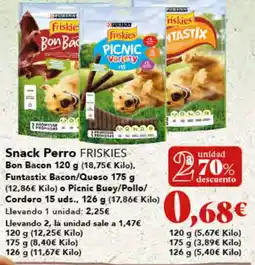 Gadis FRISKIES Snack Perro Bon Bacon oferta