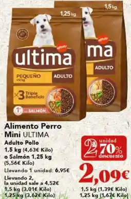 Gadis ULTIMA Alimento Perro Mini Adulto Pollo oferta