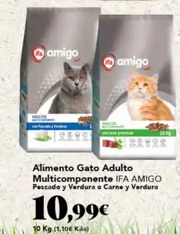Gadis IFA AMIGO Alimento Gato Adulto Multicompoente Pescado y Vordura o Carno y Verdura oferta
