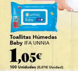 Gadis IFA UNNIA Toallitas Húmedas Baby oferta