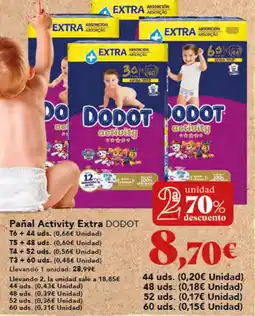 Gadis DODOT Pañal Activity Extra oferta