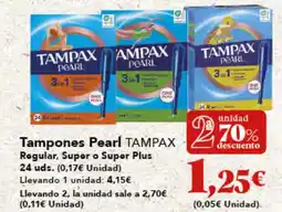 Gadis TAMPAX Tampones Pearl Regular, Supor o Supor Plus oferta