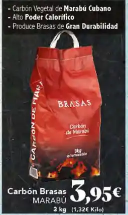 Gadis MARABÚ Carbón Brasas oferta