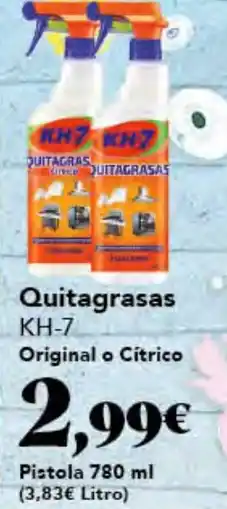 Gadis KH-7 Quitagrasas Original o Cítrico oferta