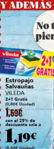 Gadis VILEDA Estropajo Salvauñas oferta