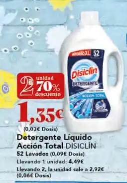 Gadis DISICLÍN Detergente Líquido Acción Total oferta