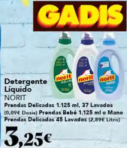 Gadis NORIT Detergente Líquido oferta