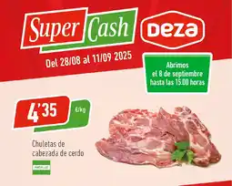 Supermercados Deza Chuletas de cabezada de cerdo oferta