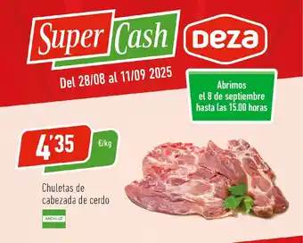 Supermercados Deza Chuletas de cabezada de cerdo oferta