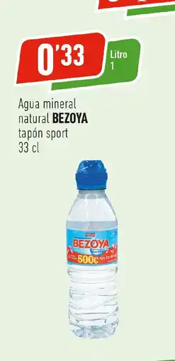 Supermercados Deza BEZOYA Agua mineral natural tapón sport oferta