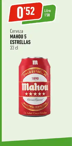Supermercados Deza MAHOU 5 ESTRELLAS Cerveza oferta